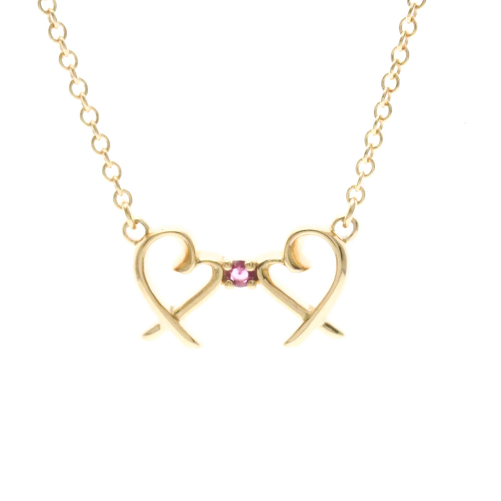 TIFFANY 18k Gold Heart Necklace